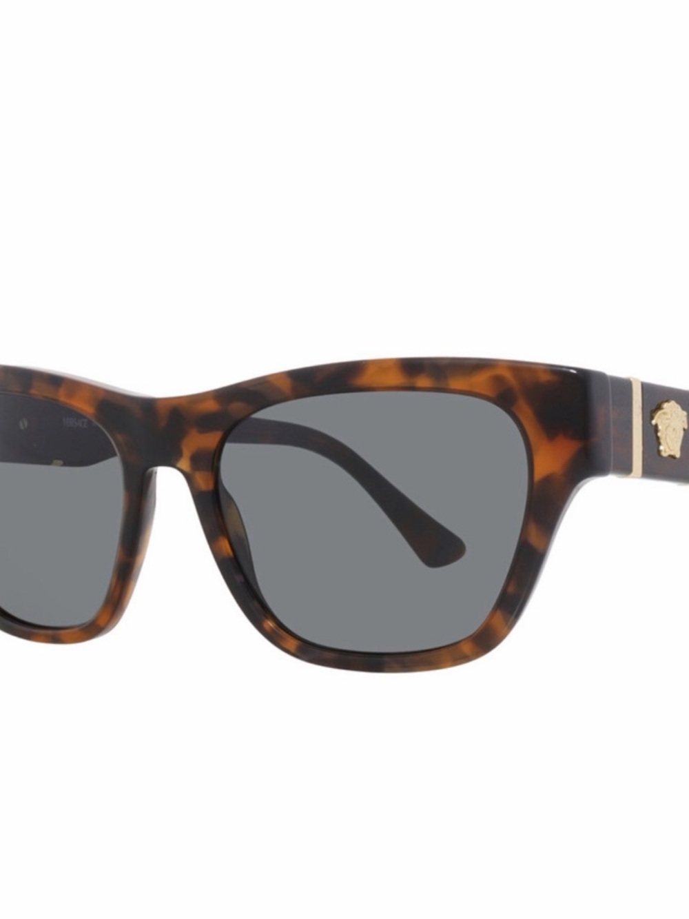 Versace Men's Tortoiseshell Square Sunglasses - Brown